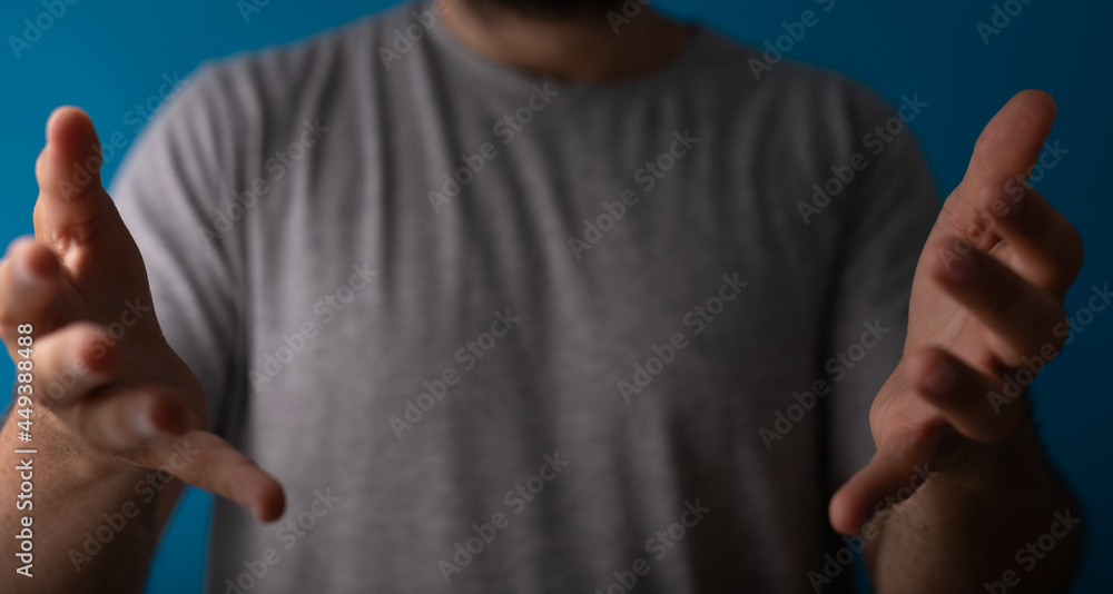 Businessman pointing his finger. Businessman pointing his finger.