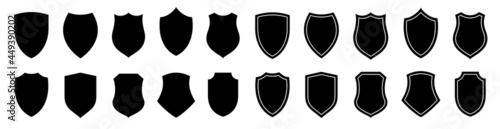 Shield icons collection isolated. Shield icon. Protect shield signs vector. Shields symbols set.
