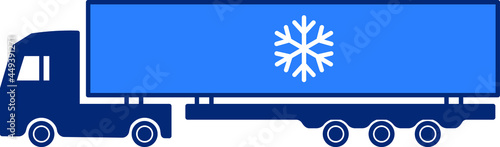 Cold chain truck icon