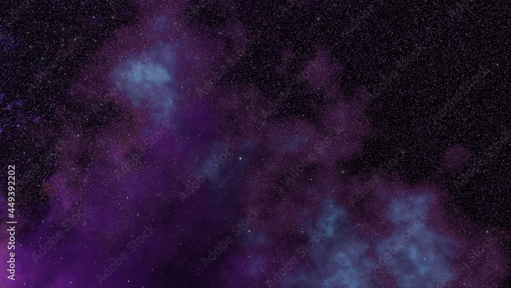 Obraz premium violet nebula