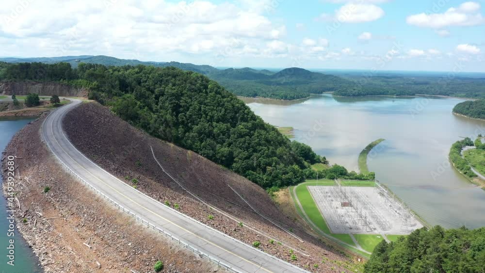 Carters lake and dam in Georgia largest earthen dam east of the Mississippi Carters lake and dam in Georgia largest earthen dam east of the Mississippi