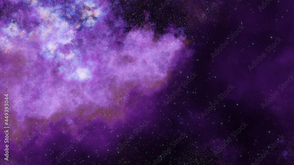 Obraz premium violet nebula