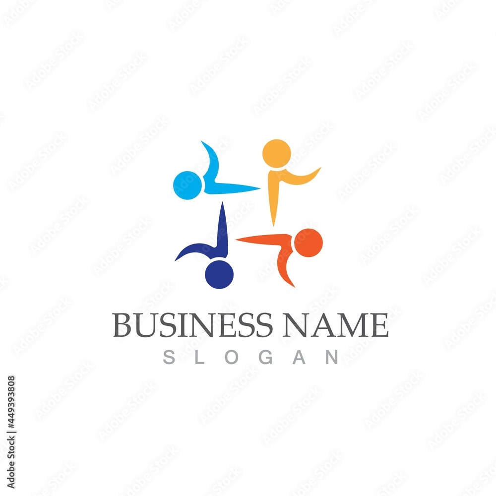 Community, network and social icon Community, network and social icon