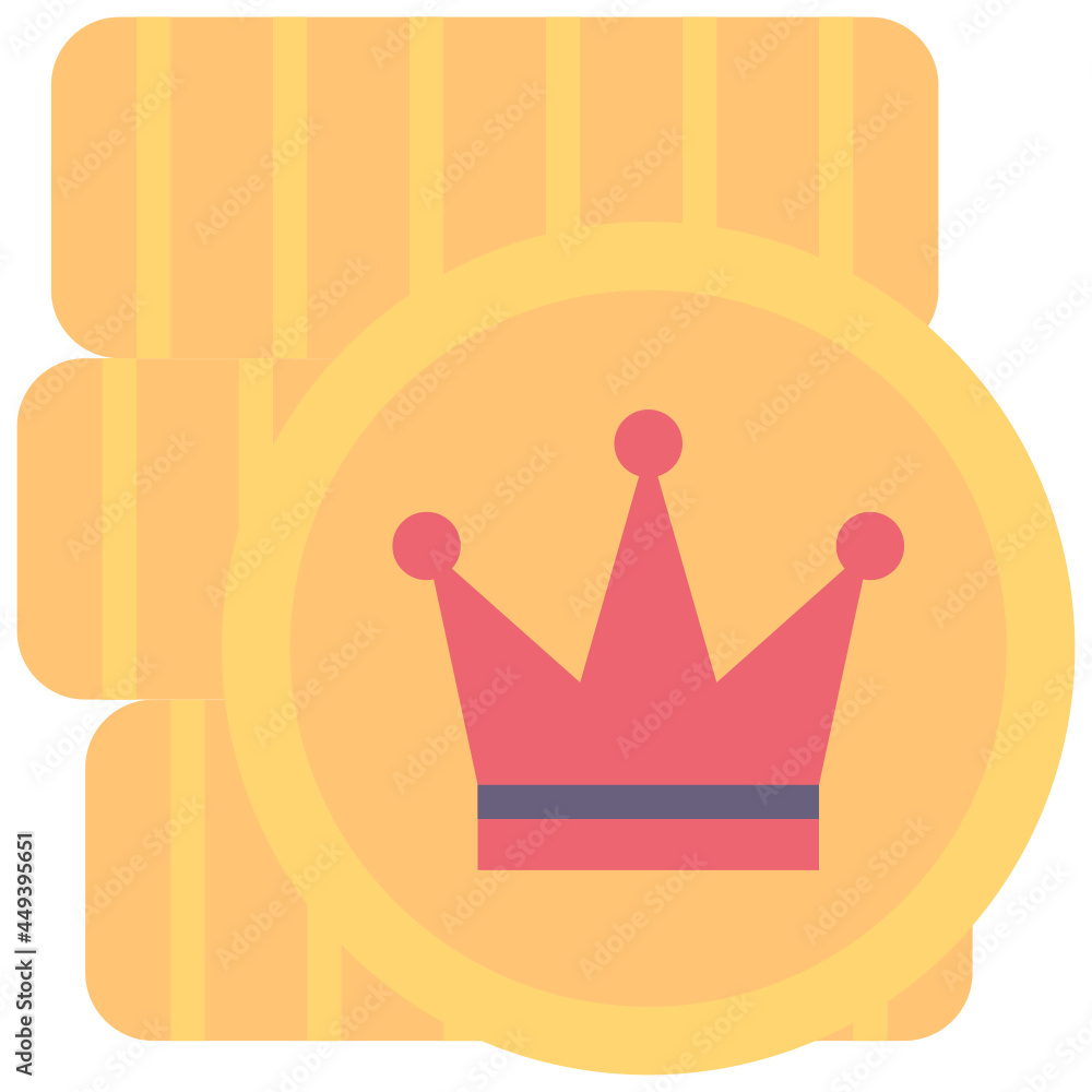 coin flat style icon coin flat style icon