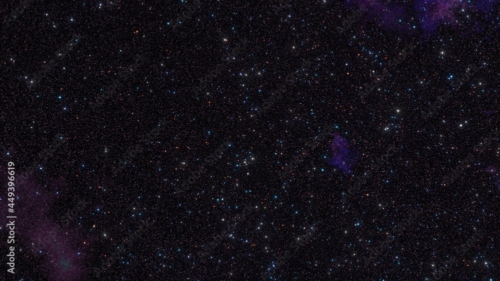 Fototapeta premium violet nebula with stars