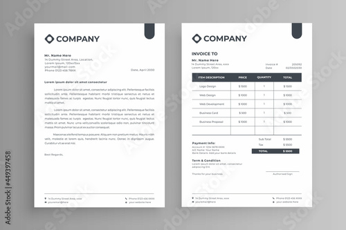 Invoice & letterhead