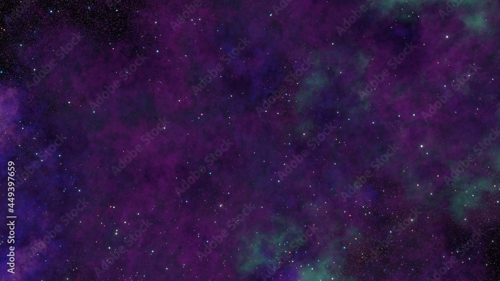 Fototapeta premium violet nebula with stars