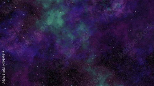 violet nebula with stars © AlexMelas