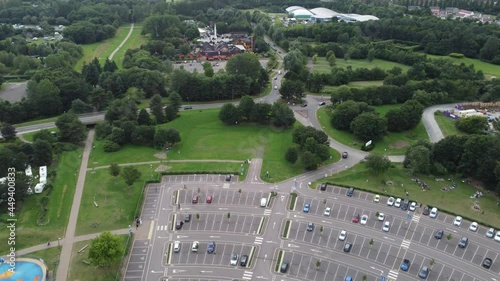 AnAerial View of Cityscape Landscape drone flight photo