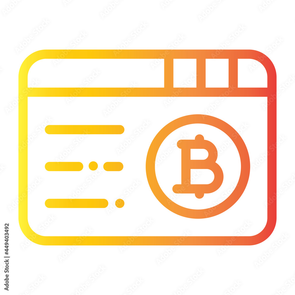 website bitcoin gradient icon website bitcoin gradient icon