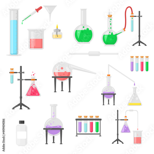 Medical Laboratory Science Icon set vector illustration