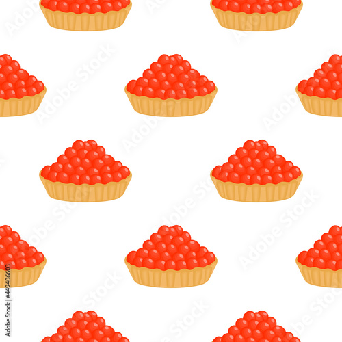 Illustration on theme big pattern identical types fish caviar