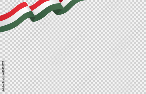Waving flag of Hungary isolated  on png or transparent  background,Symbol of Hungary,template for banner,card,advertising ,promote, vector illustration top gold medal sport winner country