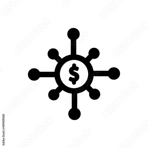 Network finance icon
