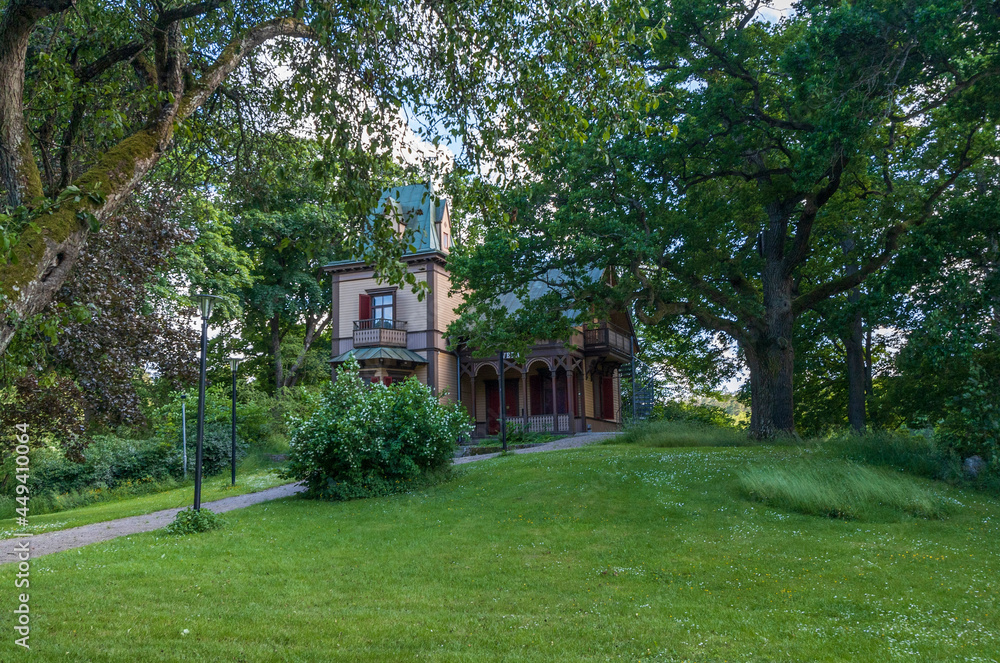 A palace at the Ronnebybrunn park, Blekinge, Sweden