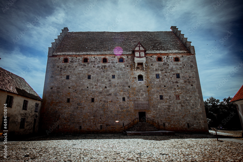 The medieval castle of Glimmingehus in the Scania region of Sweden The medieval castle of Glimmingehus in the Scania region of Sweden