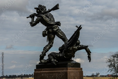 Photo of The State of Mississippi Monument located on West Confederate Avenue, Gettysburg National Military Park, Pennsylvania USA photo