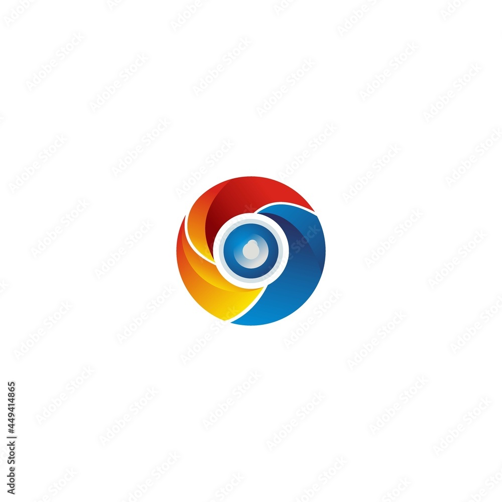 photography camera lens film logo vector illustration design photography camera lens film logo vector illustration design
