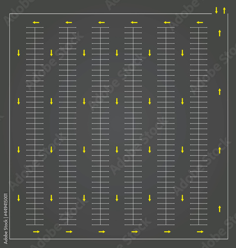 Parking lot isolated. vector illustration