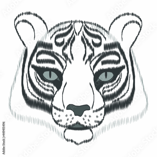 luxury background with tiger. for the design of postcards, packages, envelopes and holiday paraphernalia in 2022.