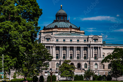 Photo of the Thomas Jefferson Building, The Library of Congress, Washington, DC USA