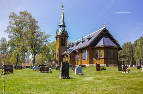 Mullsjö's Nykyrka Church and graveyard	 photo