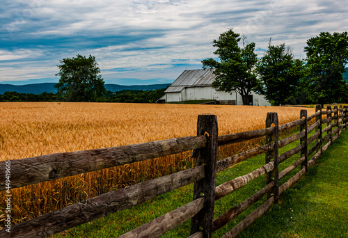 Photography Photo of Samuel Mumma Wheatfield and Barn, Antietam National Battlefield, Maryla
