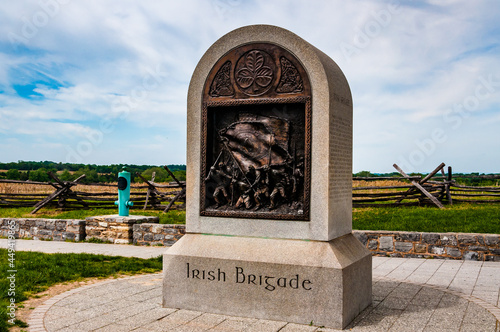 Photo of the Irish Brigade Monument, Bloody Lane, Antietam National Battlefield, Maryland USA photo