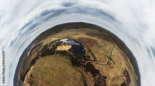 Spherical panorama from a drone