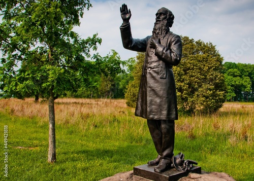 Photo of Reverend Father William Corby Monument, Gettysburg National Military Park, Pennsylvania USA photo