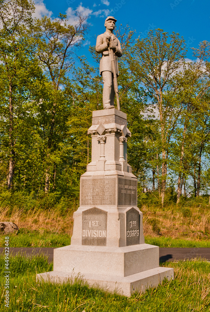 Photo of The 110th Pennsylvania Volunteer Infantry Monument, Gettysburg National Military Park, Pennsylvania USA