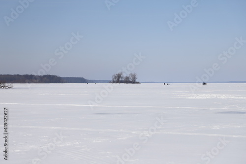 Snow Covered Lake