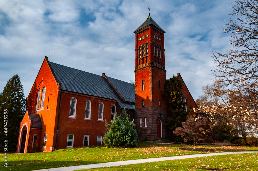 Photo of Brua Hall, Gettysburg College, Pennsylvania USA