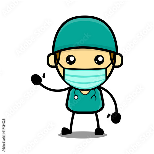 Cute doctor character, Vector illustration eps.10