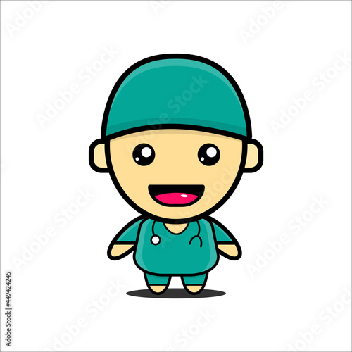 Cute doctor character, Vector illustration eps.10
