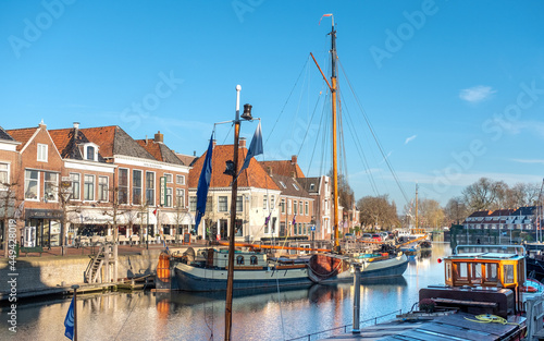 Diepswal on Het Grootdiep in Dokkum, Friesland