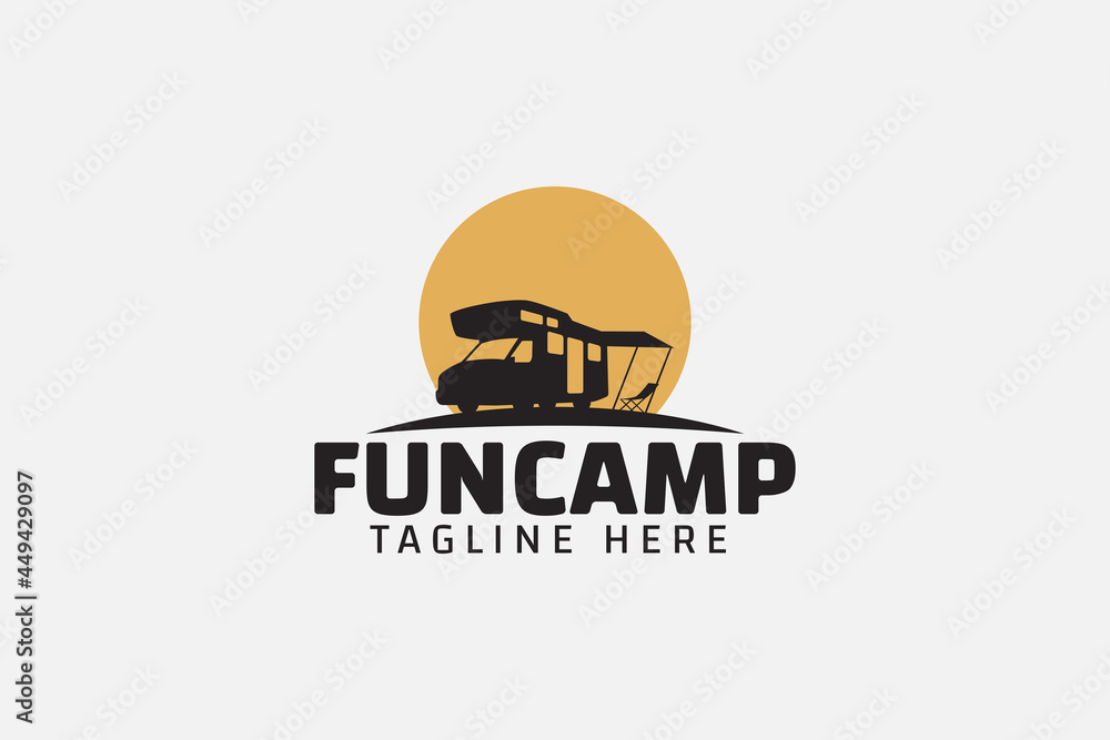 Fun camp logo vector graphic for any business especially for outdoor activity, holiday, trip, travelling, sport, adventure, etc.
Fun camp logo vector graphic for any business especially for outdoor activity, holiday, trip, travelling, sport, adventure, etc.