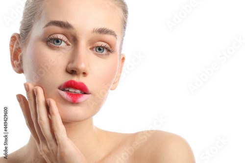 Beautiful young woman with ...