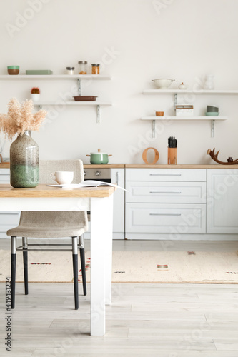 Interior of modern stylish kitchen