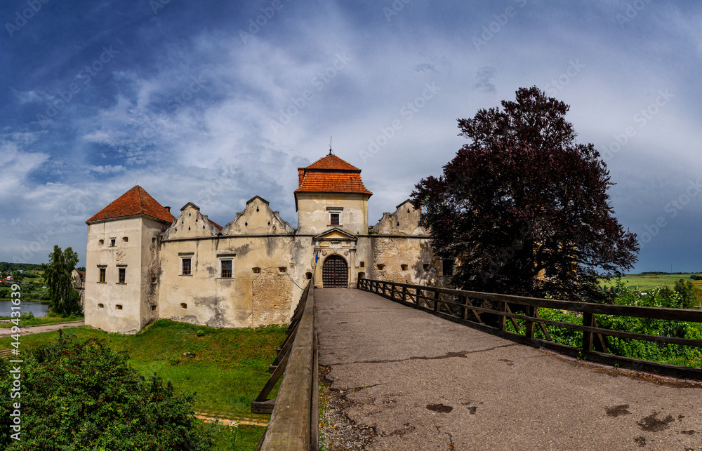 Beautiful Svirzh castle in Lviv region, Ukraine
