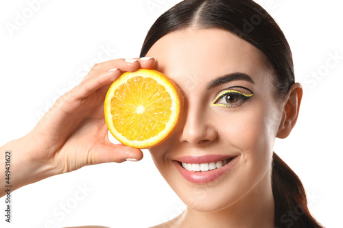 Beautiful young woman with ...