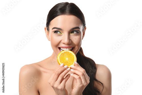 Beautiful young woman with ...