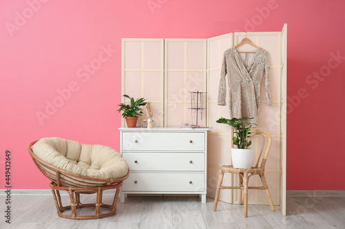 Interior of stylish room wi...