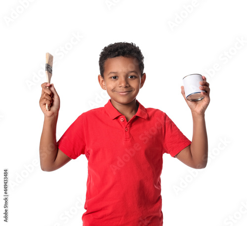 Little African-American boy...