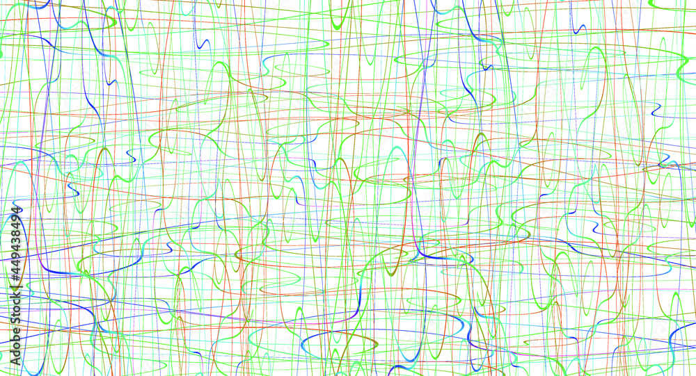 Colorful chaotic lines background. Hand drawn lines. Tangled chaotic pattern. Vector illustration.