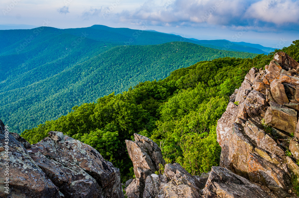 Views Of The Blue Ridge Mountains, Shenandoah National Park, Virginia, USA