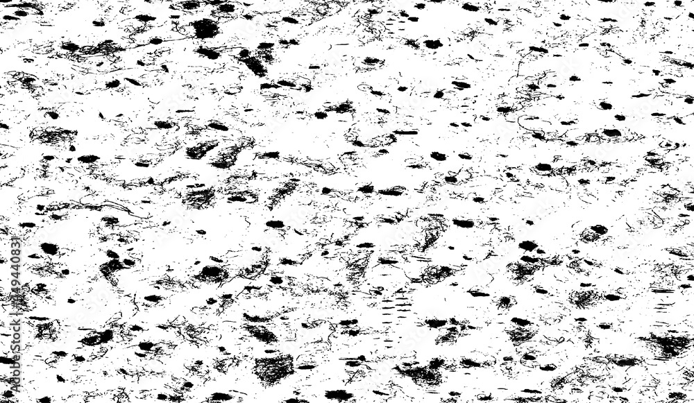 Fototapeta premium Rough black and white texture vector. Distressed overlay texture. Grunge background. Abstract textured effect. Vector Illustration. Black isolated on white background. EPS10