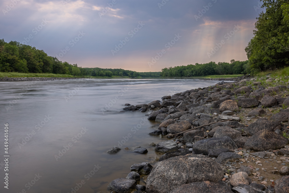 Rainy River - A scenic river on the United States and Canadian border.