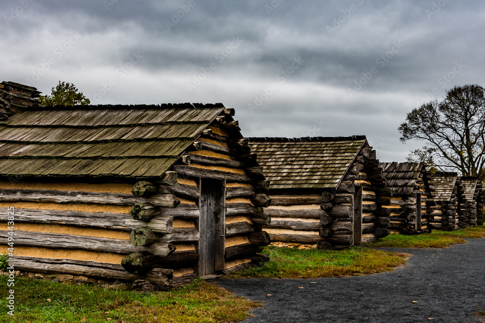 Soldiers Huts at Valley Forge, Pennsylvania, USA Soldiers Huts at Valley Forge, Pennsylvania, USA