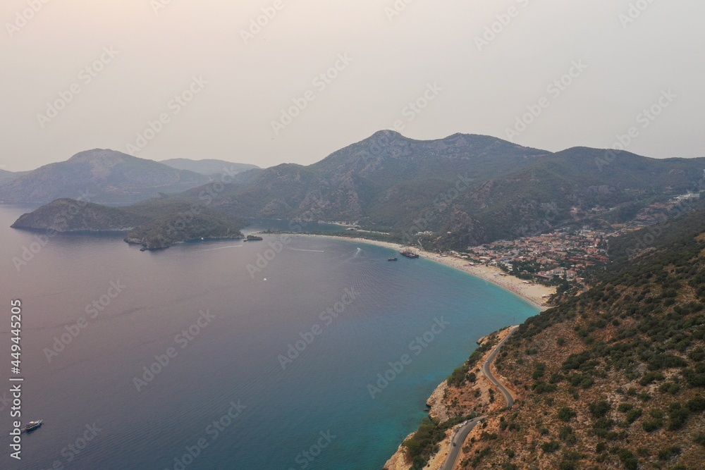 Fethiye dead sea consists of two parts: the first part is Belcegiz Beach which comes from the bay to the lagoon and the second is the Dead Sea with the lagoon.